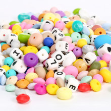 Chewable Non-toxic Handmade Jewelry Silicone Alphabet Letter Beads